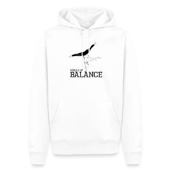 handbalance handstand calisthenics Sport Athlet - Männer Premium Bio Hoodie - Weiß - Vorne - Nico (187cm)