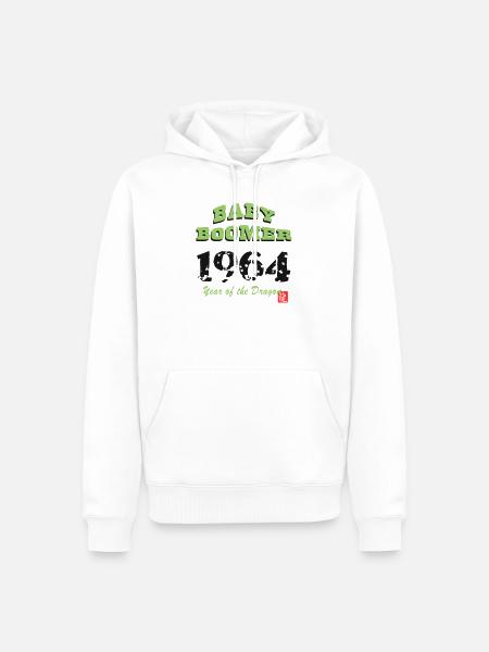 Baby Boomer 1964 - Männer Premium Bio Hoodie - Weiß