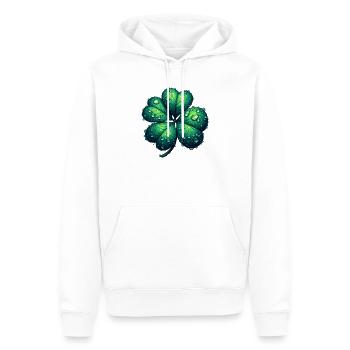 Four-leaf clover - Men’s Premium Organic Hoodie - white - Front - Nico (187cm)