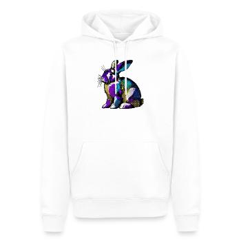 Kaninchen - Männer Premium Bio Hoodie - Weiß - Vorne - Nico (187cm)