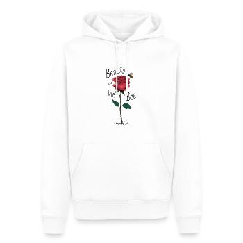 Beauty and the Bee - Männer Premium Bio Hoodie - Weiß - Vorne - Nico (187cm)