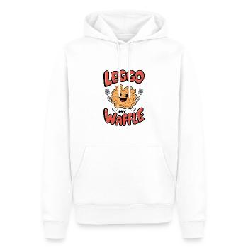 Leggo Ma Gaufre - Sweat à capuche Premium bio Homme - blanc - Devant - Nico (187cm)