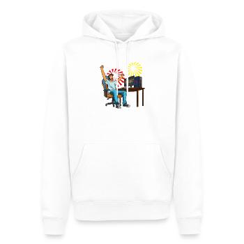 Gaming Victory! - Men’s Premium Organic Hoodie - white - Front - Nico (187cm)