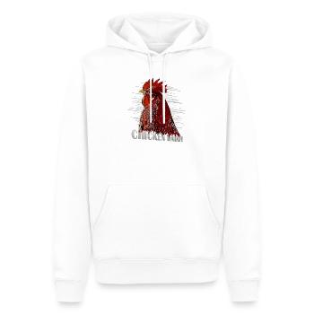 Chicken Fans - - Rooster - ChickenDaddy - Men’s Premium Organic Hoodie - white - Front - Nico (187cm)