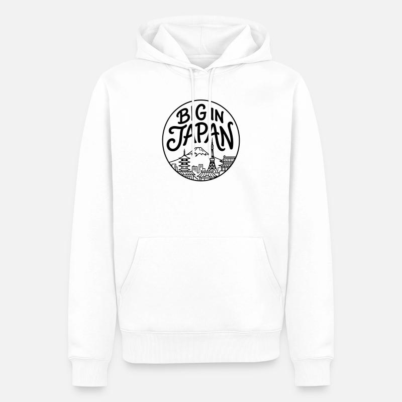 Japan - Männer Premium Bio Hoodie - Weiß