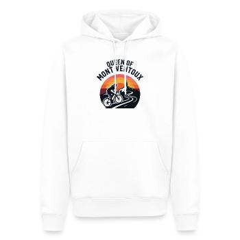 Chemise rétro Reine du Mont Ventoux - Sweat à capuche Premium bio Homme - blanc - Devant - Nico (187cm)