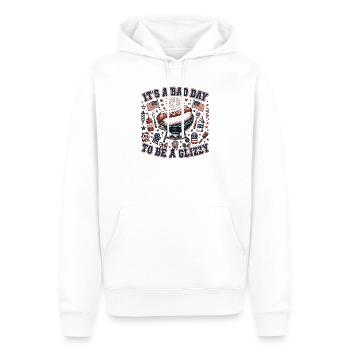 Heute ist ein schlechter Tag, um ein Glizzy-Hotdog - Männer Premium Bio Hoodie - Weiß - Vorne - Nico (187cm)