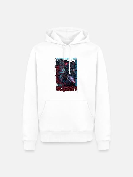 Cyber-Husaren-Angriff - Männer Premium Bio Hoodie - Weiß