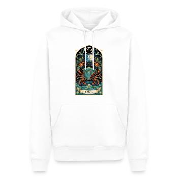 KREBS-Tierkreiszeichen - Männer Premium Bio Hoodie - Weiß - Vorne - Nico (187cm)