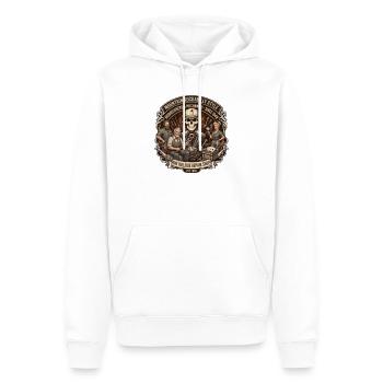 Hillside Reparaturshop Rockabilly - Männer Premium Bio Hoodie - Weiß - Vorne - Nico (187cm)
