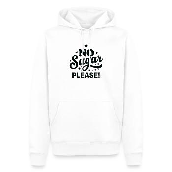Kein Zucker bitte Handlettered-Design - Männer Premium Bio Hoodie - Weiß - Vorne - Nico (187cm)