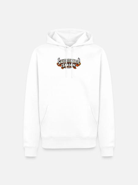 Sauerteigbrot Saison Design - Männer Premium Bio Hoodie - Weiß
