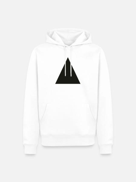 Triangel - Männer Premium Bio Hoodie - Weiß