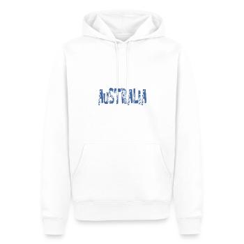 AUSTRALIE - Sweat à capuche Premium bio Homme - blanc - Devant - Nico (187cm)
