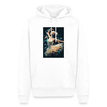 Ballerina - Men’s Premium Organic Hoodie - white - Front - Nico (187cm)
