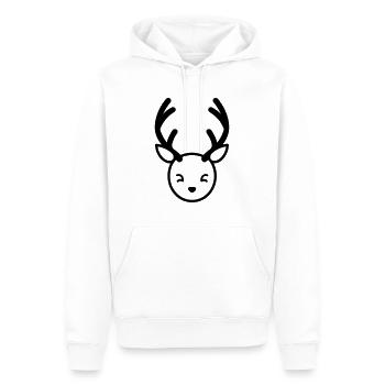 Weihnachtsrentiere - Männer Premium Bio Hoodie - Weiß - Vorne - Nico (187cm)