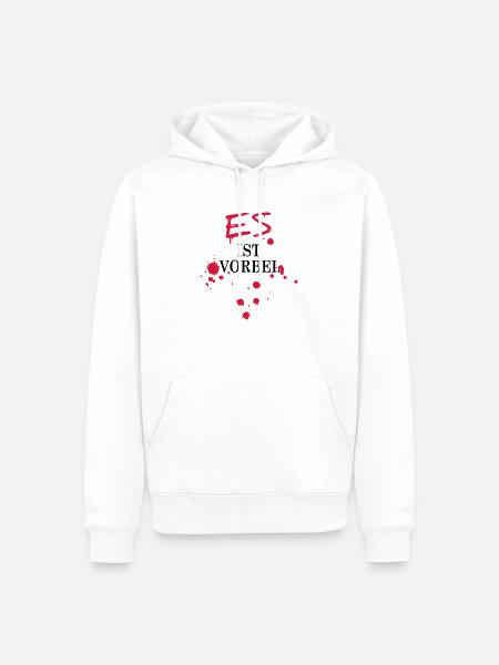 Es ist vorbei - Männer Premium Bio Hoodie - Weiß