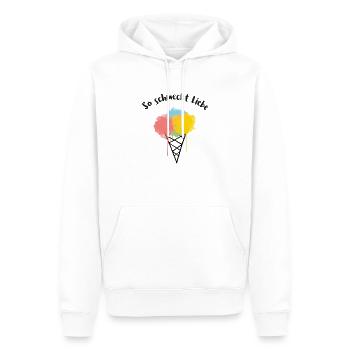Eis ist Liebe - Männer Premium Bio Hoodie - Weiß - Vorne - Nico (187cm)