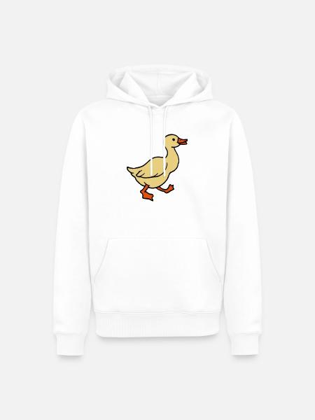 goose - Men’s Premium Organic Hoodie - white