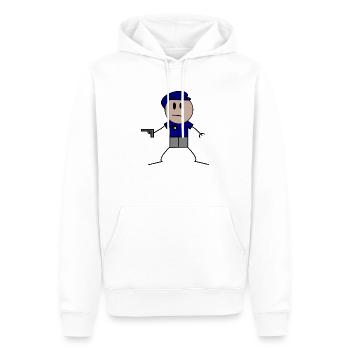 Polizist Cop - Männer Premium Bio Hoodie - Weiß - Vorne - Nico (187cm)