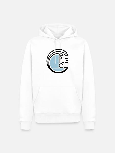 rainbow_f2 - Men’s Premium Organic Hoodie - white