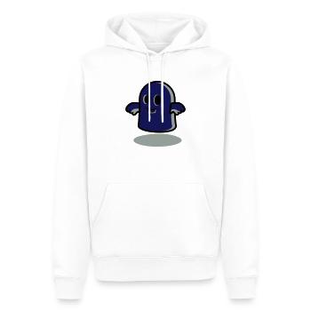 Kleiner Geist um Mitternacht - Gespenst - Männer Premium Bio Hoodie - Weiß - Vorne - Nico (187cm)