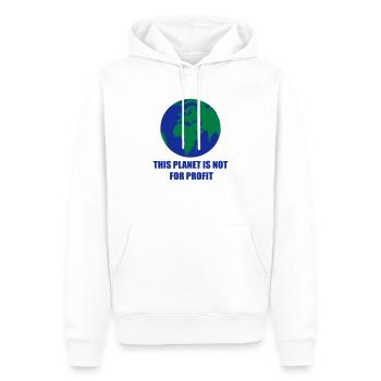 Planète Terre - Sweat à capuche Premium bio Homme - blanc - Devant - Nico (187cm)