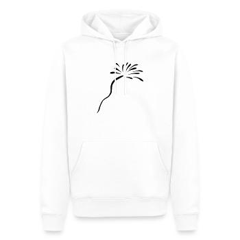 Feuerwerk(1) - Männer Premium Bio Hoodie - Weiß - Vorne - Nico (187cm)