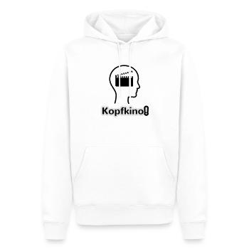 Kopfkino - Sweat à capuche Premium bio Homme - blanc - Devant - Nico (187cm)
