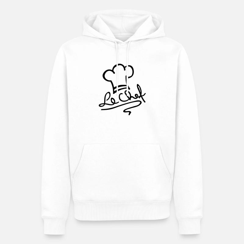 le_chef_ak1 - Männer Premium Bio Hoodie - Weiß
