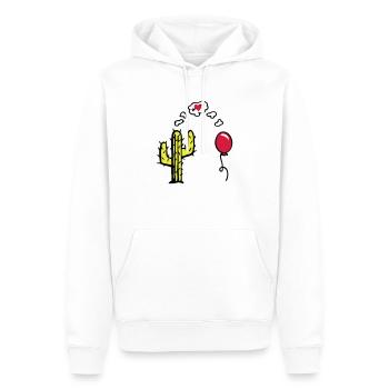 unstoppable love - Sweat à capuche Premium bio Homme - blanc - Devant - Nico (187cm)