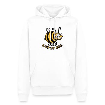 Abeille fou épais laissez-le abeille - Sweat à capuche Premium bio Homme - blanc - Devant - Nico (187cm)