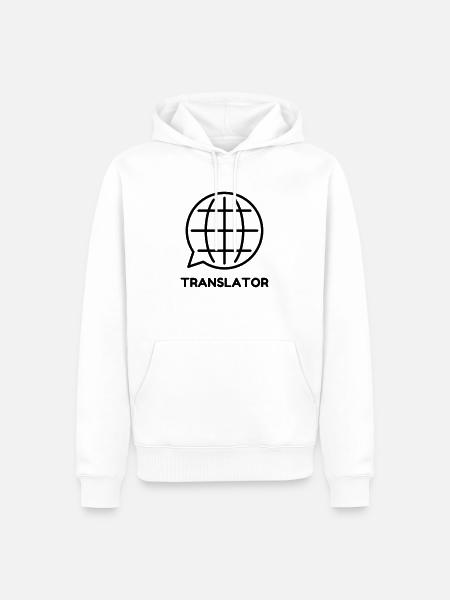 Translator Übersetzer Traducteur Translation - Men’s Premium Organic Hoodie - white