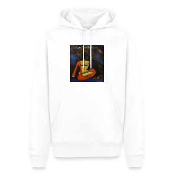 I'm Enough - Men’s Premium Organic Hoodie - white - Front - Nico (187cm)