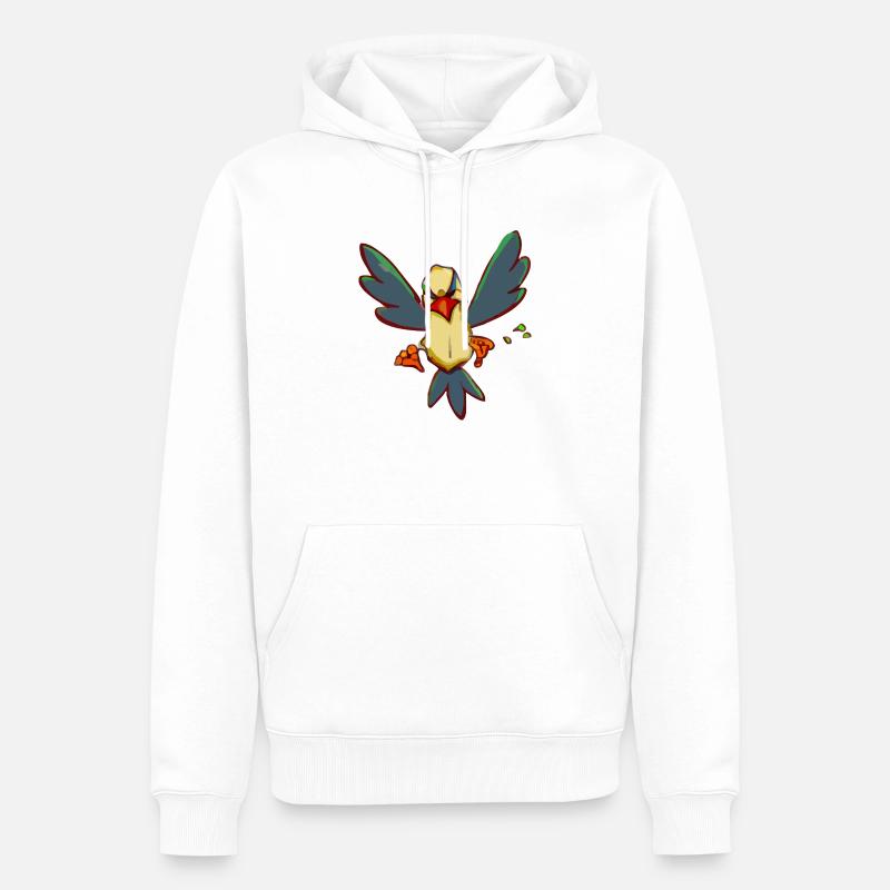 Lik Sie den mürrischen Vogel - Männer Premium Bio Hoodie - Weiß
