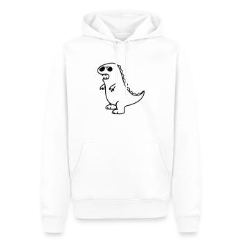 cool dino - Männer Premium Bio Hoodie - Weiß - Vorne - Nico (187cm)