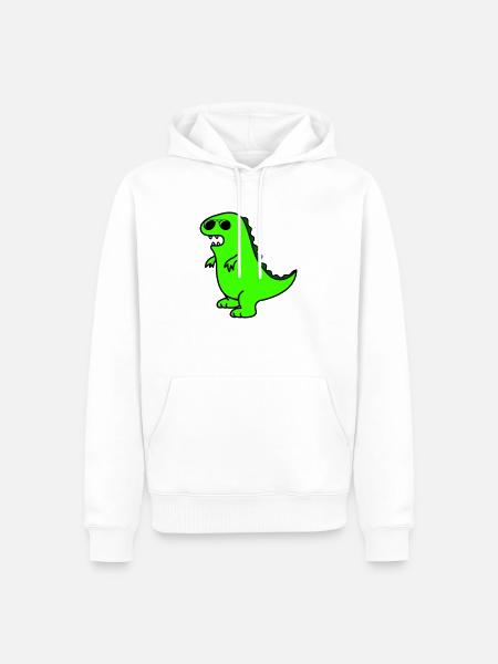 cool dino - Men’s Premium Organic Hoodie - white
