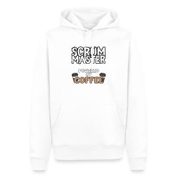 Scrum Master mit Kaffee - Männer Premium Bio Hoodie - Weiß - Vorne - Nico (187cm)