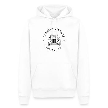 Classic Vintage Custom Car - Männer Premium Bio Hoodie - Weiß - Vorne - Nico (187cm)