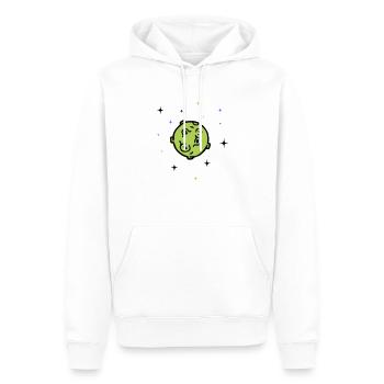 planet - Männer Premium Bio Hoodie - Weiß - Vorne - Nico (187cm)