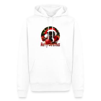 Merry Christmas Cat 02 - Männer Premium Bio Hoodie - Weiß - Vorne - Nico (187cm)