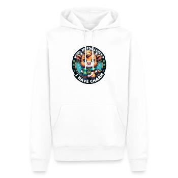 Saint Patricks Day - Baby Hochland Kalb - Männer Premium Bio Hoodie - Weiß - Vorne - Nico (187cm)