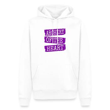 archery gift archery practice awesome true love - Männer Premium Bio Hoodie - Weiß - Vorne - Nico (187cm)