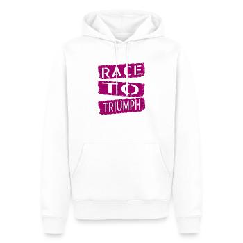 Courses De Chevaux Stratégie Fun Idée Présente Aventure - Sweat à capuche Premium bio Homme - blanc - Devant - Nico (187cm)