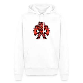 tiger stark comic - Männer Premium Bio Hoodie - Weiß - Vorne - Nico (187cm)