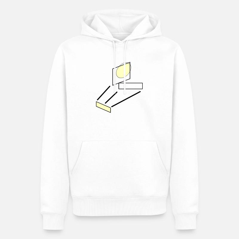 Creative - Männer Premium Bio Hoodie - Weiß