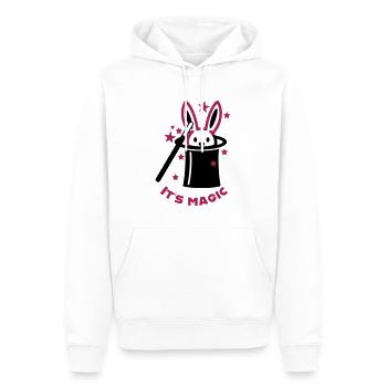 It s magic - Men’s Premium Organic Hoodie - white - Front - Nico (187cm)