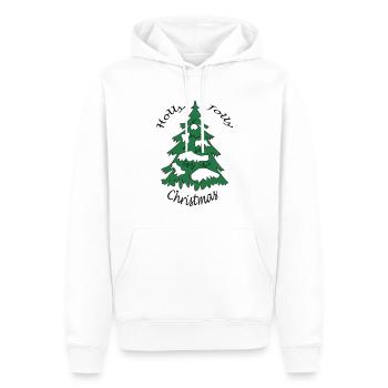 Holly Jolly Christmas - Men’s Premium Organic Hoodie - white - Front - Nico (187cm)