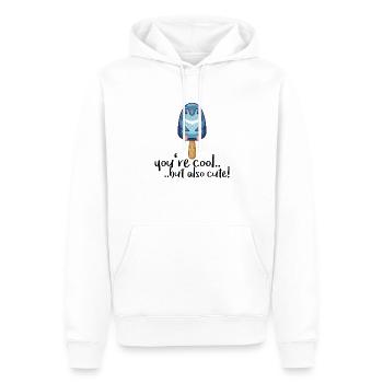 Vogel - Männer Premium Bio Hoodie - Weiß - Vorne - Nico (187cm)