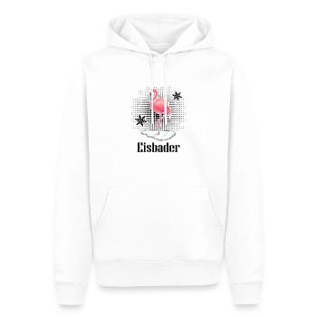 Eisbader-Flamingo Eisbad Winterschwimmer - Männer Premium Bio Hoodie - Weiß - Vorne - Nico (187cm)